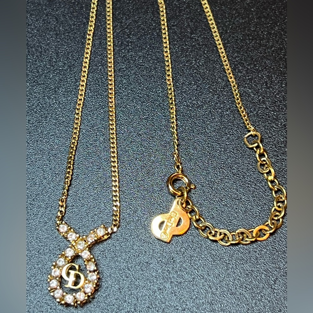 CHRISTIAN DIOR Clair d Lune Crystal Vintage Necklace